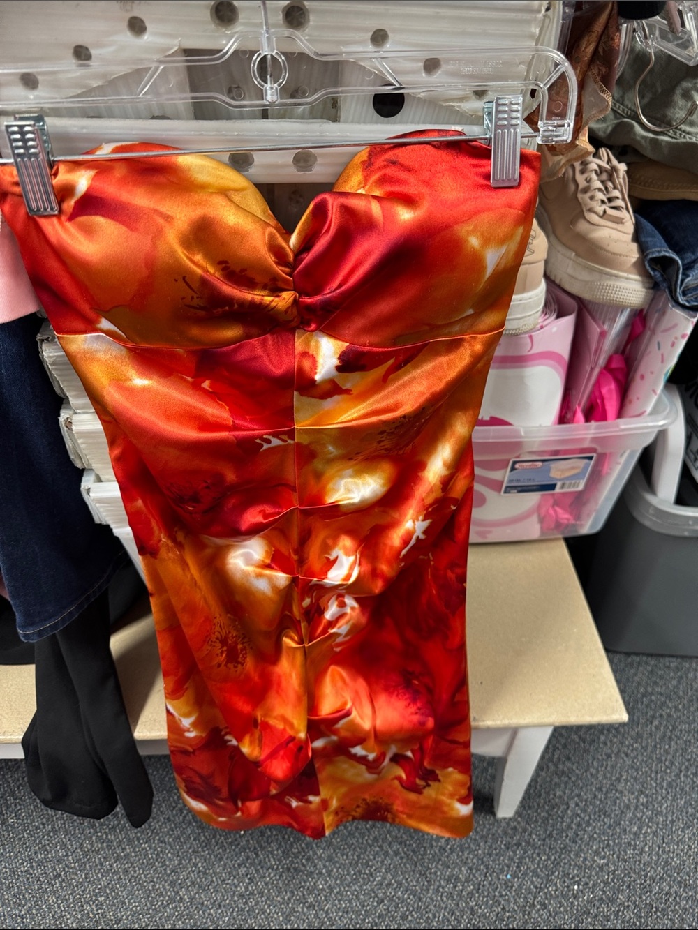 Jump apparel strapless dress 7/8 // 080245